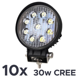 Kjøp Ledstars LED Ekstra Lys 10-pakke 4″ CREE 30Watt! Billigst og best i test!
