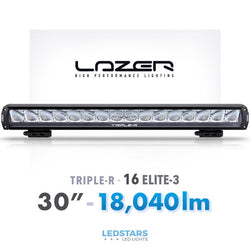 Kjøp LAZER 30 ″ TRIPLE-R 16 Elite-3 LED Bar på Ledstars i dag! En av verdens beste LED-lys barer utviklet i Storbritannia for motorsports elitenivå!