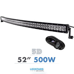 LED Fjernlys LED Bar CREE 5D 52"Inch 500Watt - LEDSTARS, de billigste prisene online 